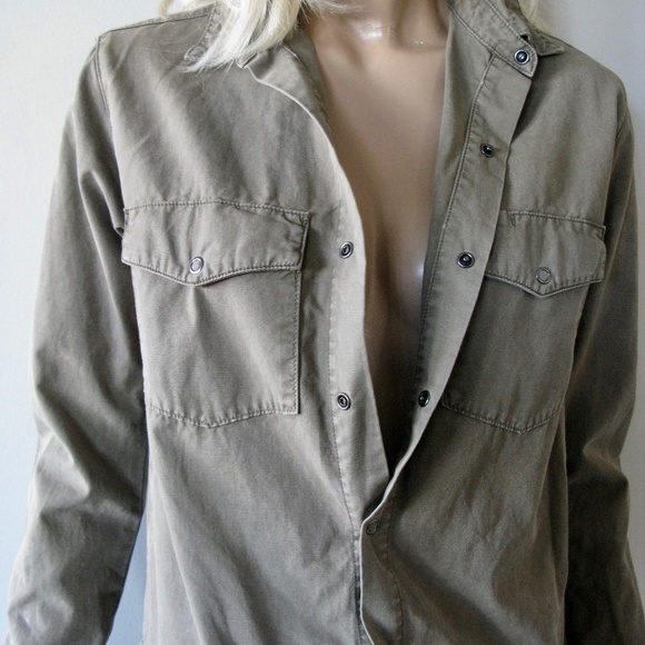 J BRAND AVERY UTILITY MILITARY GREEN ROMPER - Picture 4 of 11